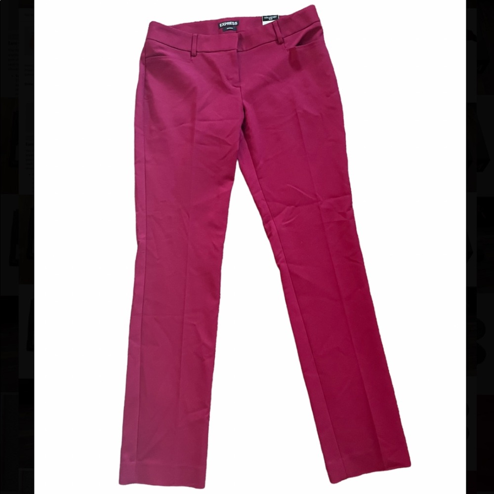 Express columnist slim leg size 4 regular red work pants (NWT)